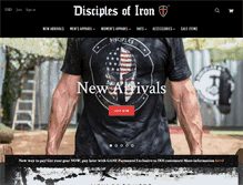 Tablet Screenshot of disciplesofiron.com